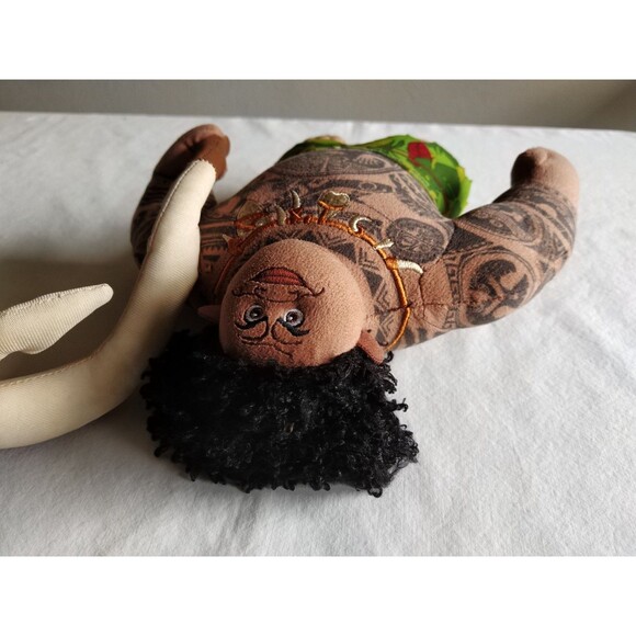 Disney Moana Maui ~9" Plush Just Play Stuffed Toy Doll With Hook Polynesian - Picture 6 of 13